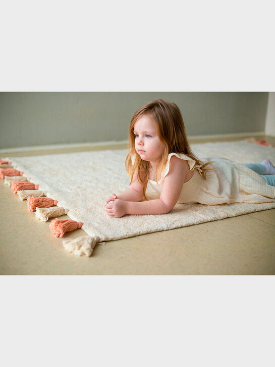 Хлопковый ковер Colorful White Pink 120x180 см Lillaland | Фото 4