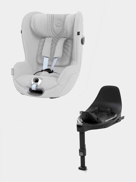 Автокресло Sirona T i-Size plus, platinum white в комплекте с базой T i-Size CYBEX | Фото 1