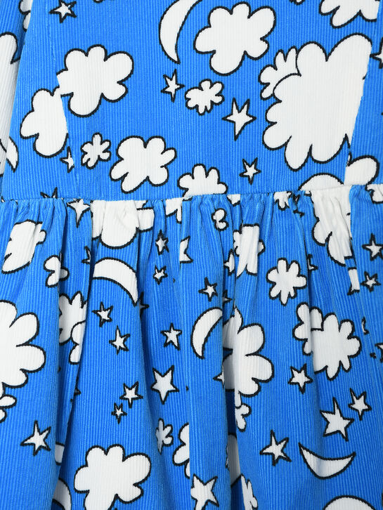 Платье с принтом &quot;облака&quot; Stella McCartney | Фото 3