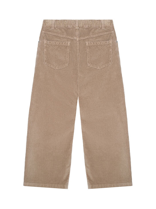 Брюки вельветовые 5 карманов, коричневые Brunello Cucinelli | Фото 4