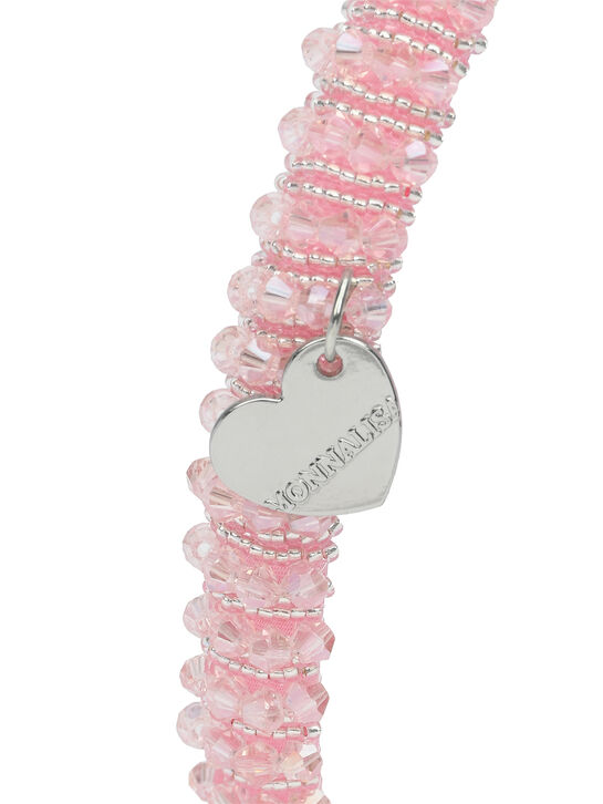 Ободок с бусинами, розовый Monnalisa | Фото 2