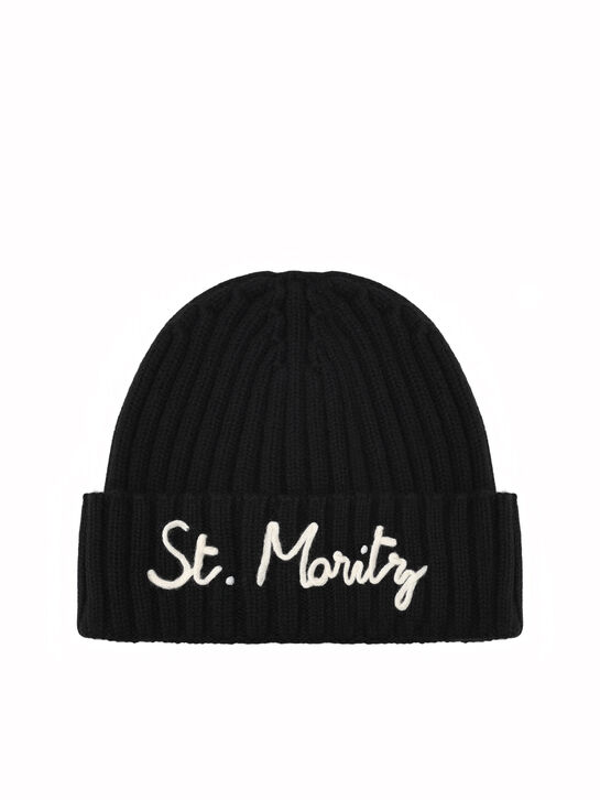 Шапка с надписью &quot;St.Moritz&quot; на подвороте  Saint Barth | Фото 1
