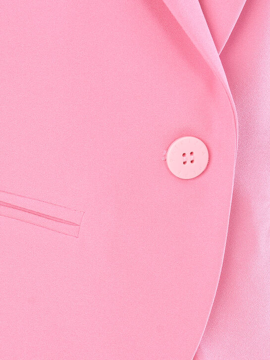 Пиджак укороченный однобортный, розовый Patrizia Pepe | Фото 4