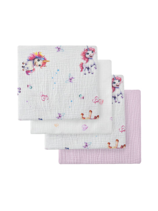 Пеленки-мини из муслина 60x60см, 4 шт Jan&Sofie | Фото 1