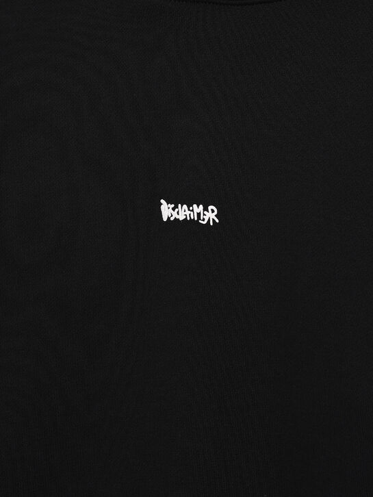 Толстовка-худи с лого, черная Disclaimer | Фото 3