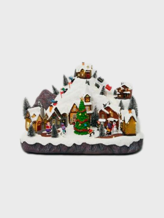 Новогодний сувенир &quot;Зимняя деревня&quot; Musicboxworld | Фото 1