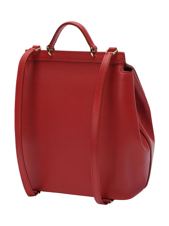 Рюкзак с золотым лого, красный Dolce&Gabbana | Фото 3