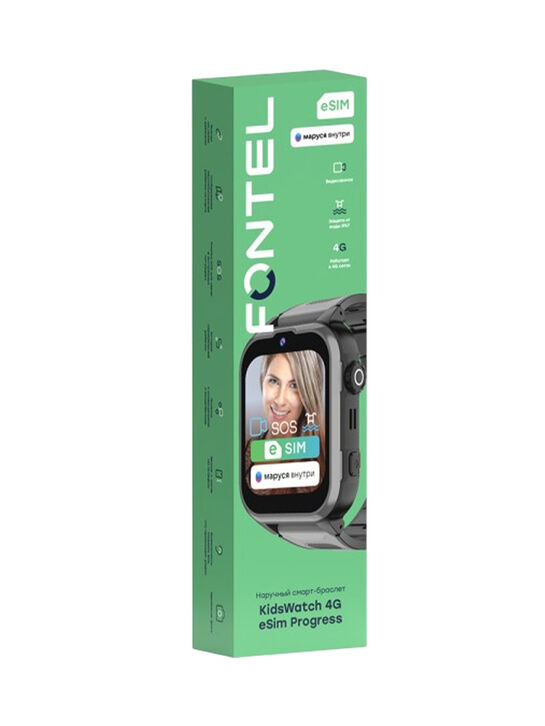 Смарт-часы Fontel KidsWatch 4G eSim Progress 8 Гб Черный 2G, 3G, 4G WiFi, Bluetooth, GPS (RU)  | Фото 5