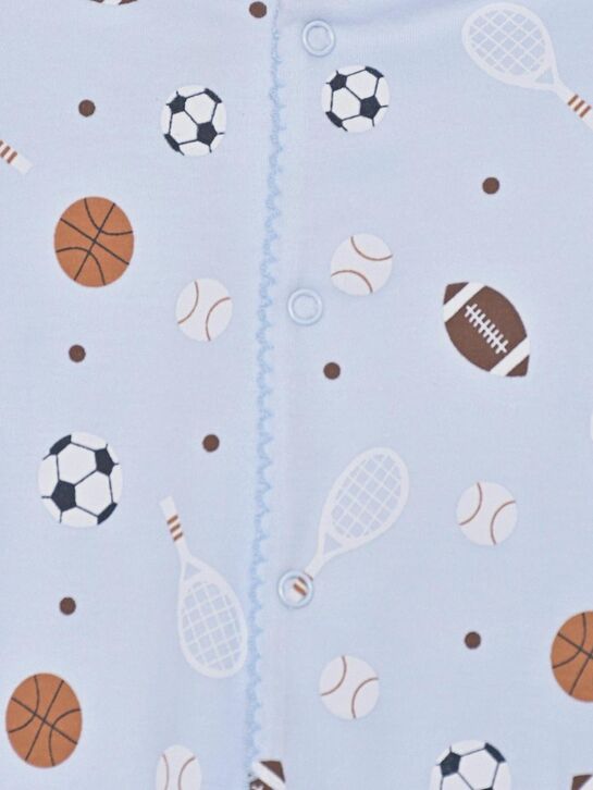 Трикотажный комбинезон с принтом &quot;спортивный инвентарь&quot; Lyda Baby | Фото 3