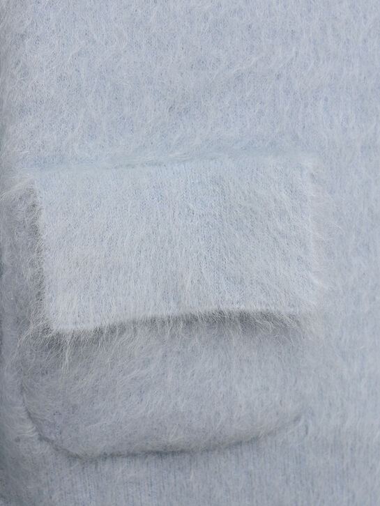 Кардиган укороченный, голубой N21 | Фото 9