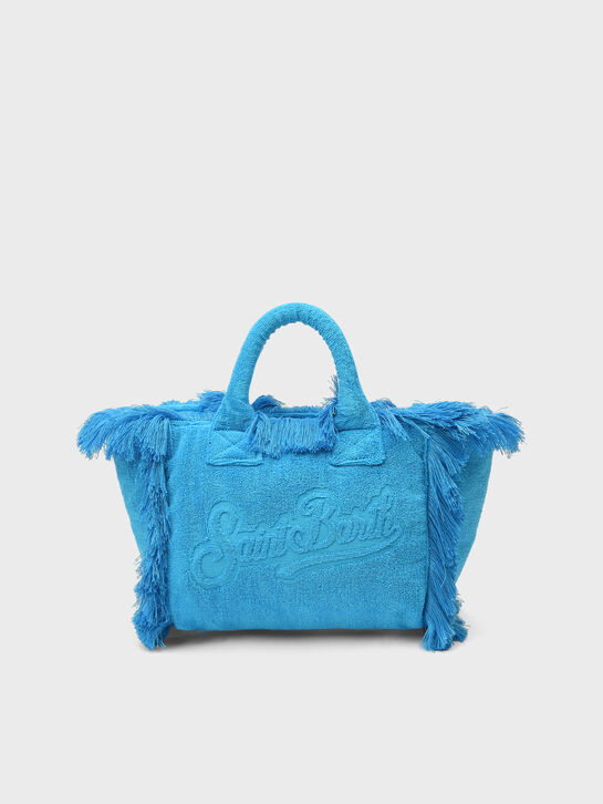Сумка с бахромой, синяя Saint Barth | Фото 3