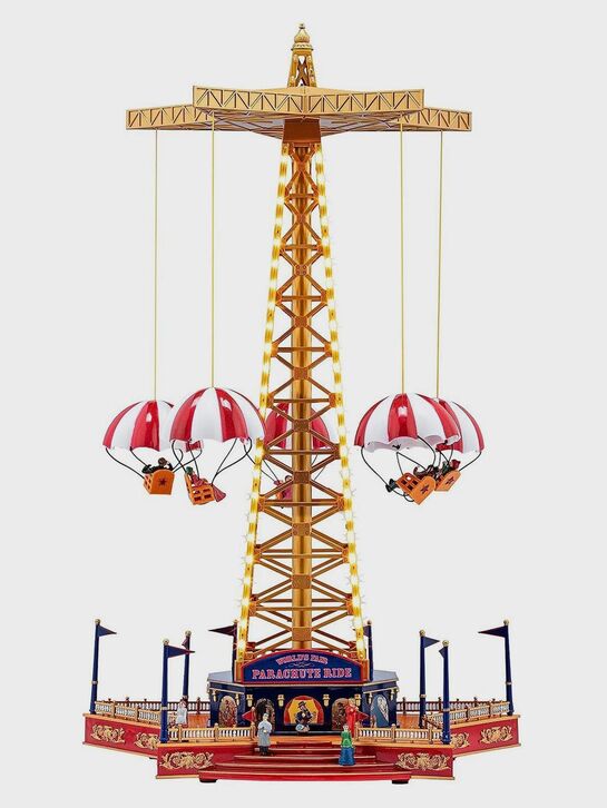 Новогодний сувенир &quot;Цепочная Карусель с парашютами&quot; Musicboxworld | Фото 3