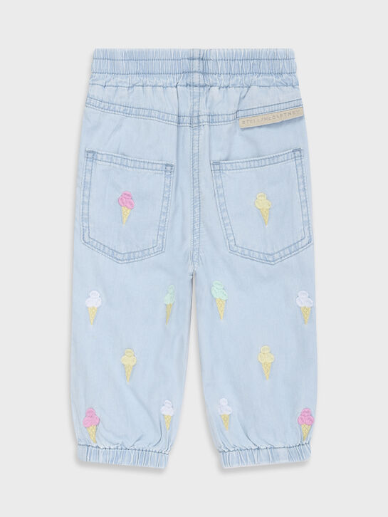 Джинсы с вышивкой &quot;мороженое&quot; Stella McCartney | Фото 2