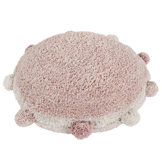 Круглая интерьерная подушка с помпонами винтажно нюдовая 48х48 Lorena Canals | Фото 3