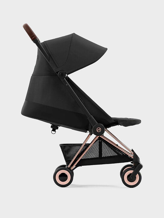 Коляска прогулочная Coya Rosegold Sepia Black с дождевиком CYBEX | Фото 4