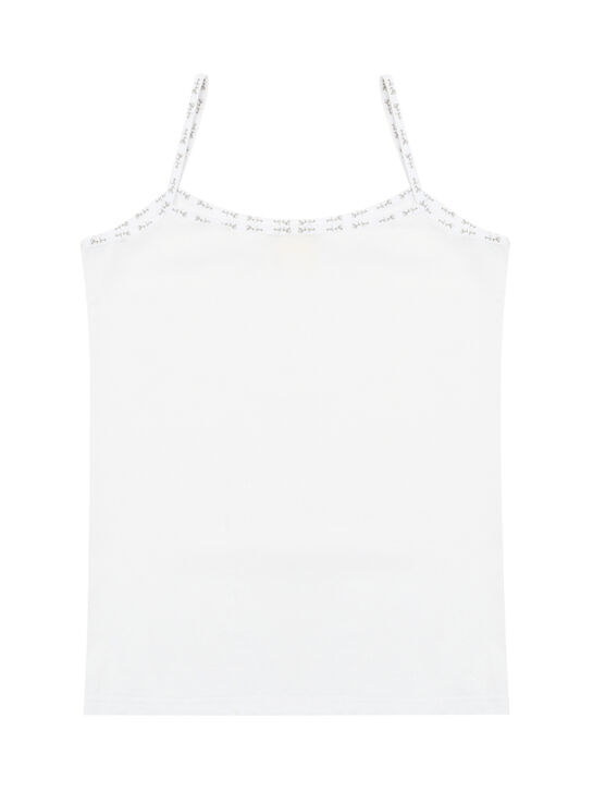 Майка белая с лого по краю Story Loris | Фото 2