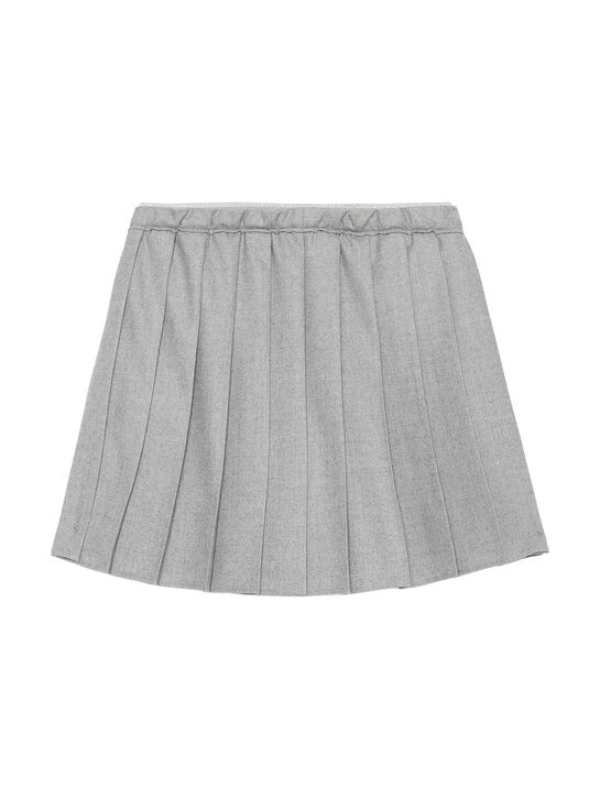 Юбка из смесовой шерсти, серая Brunello Cucinelli | Фото 2