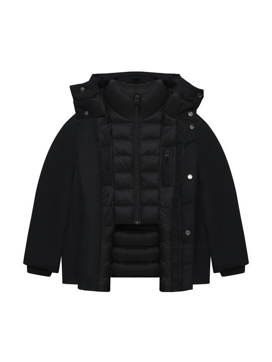 Куртка с капюшоном, черная Bomboogie | Фото 2