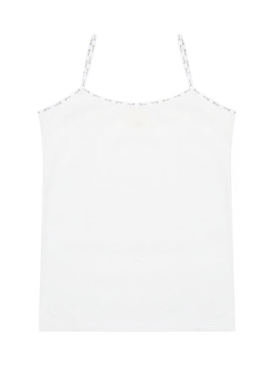 Майка белая с лого по краю Story Loris | Фото 1