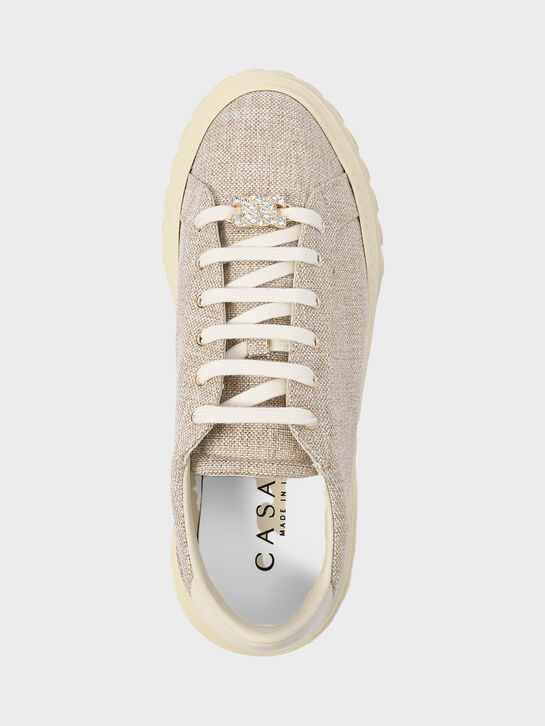 Кеды с лого на подошве Casadei | Фото 4