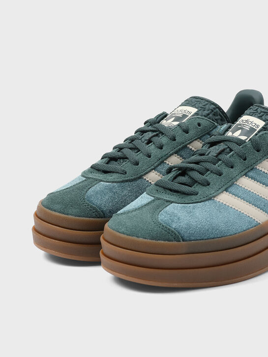 Кеды Gazelle Bold W зеленого цвета Adidas | Фото 6