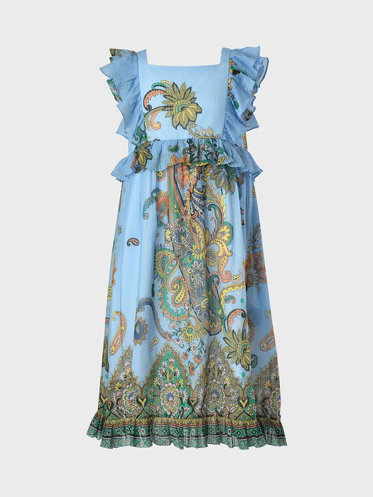 Платье с рюшами и узорами Etro | Фото 1