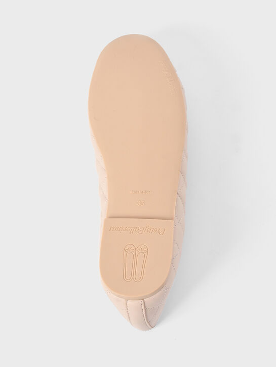 Балетки стеганые, розовые Pretty Ballerinas | Фото 5