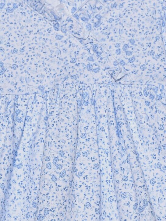 Платье-боди с принтом &quot;голубые цветы&quot; Lyda Baby | Фото 3