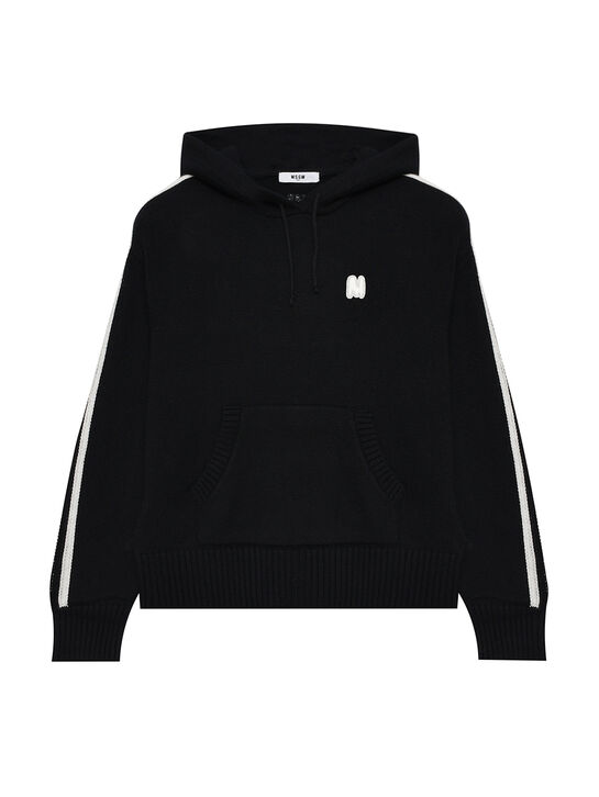 Джемпер с капюшоном, черный MSGM | Фото 1