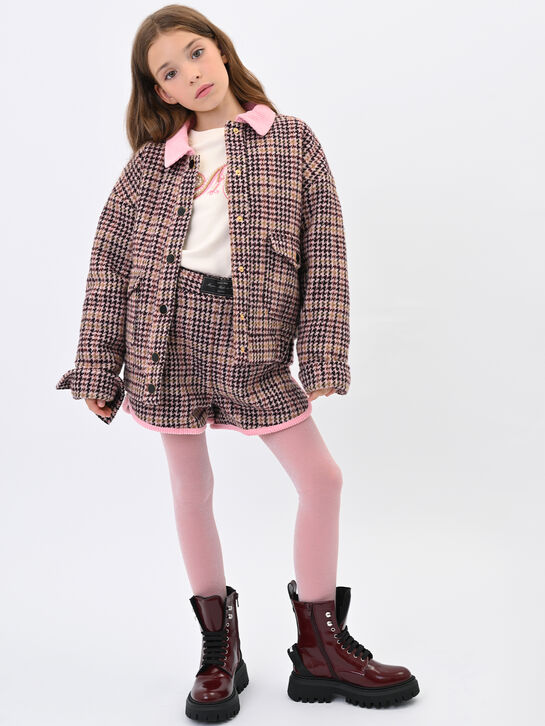 Шорты в гусиную лапку MSGM | Фото 2