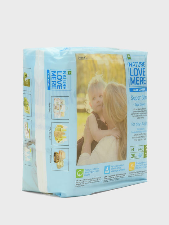 Подгузники супертонкие Super Slim, M 6-9 кг, 20 шт NATURE LOVE MERE | Фото 2