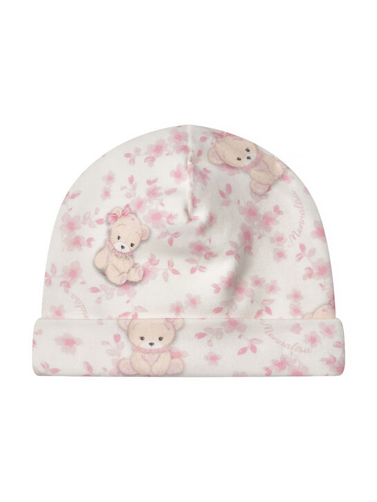 Шапка, принт розы и мишки Monnalisa | Фото 1