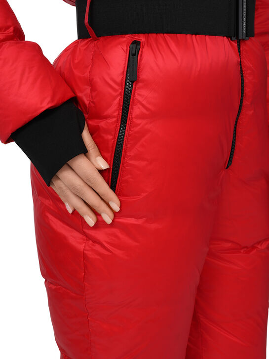 Комбинезон с меховой опушкой на капюшоне, красный Freedomday | Фото 8