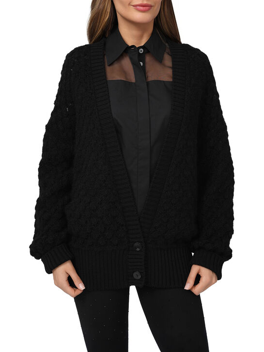 Кардиган кружевной, черный Blumarine | Фото 3