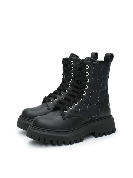 Ботинки с простроченными лого Moschino | Фото 2