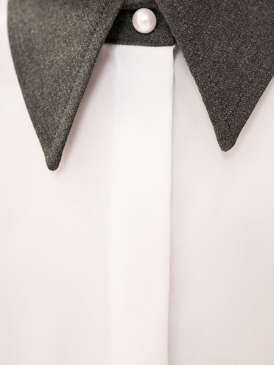 Рубашка с контрастным воротником PRAIRIE Saint Petersburg | Фото 4