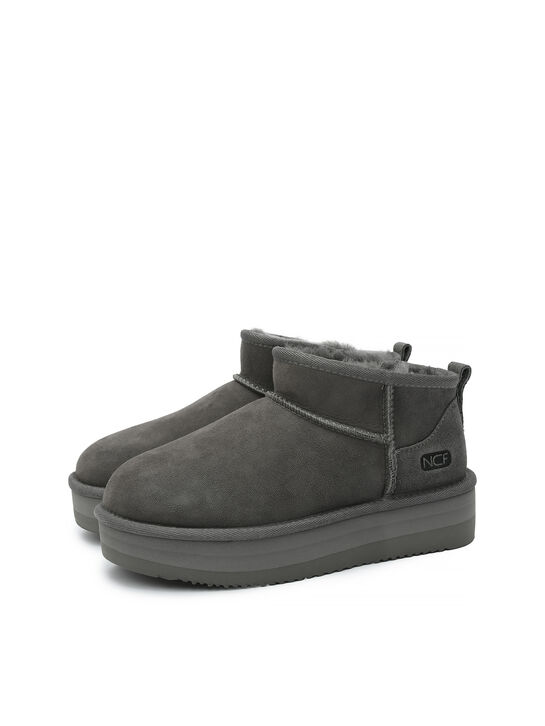 Угги серого цвета NCF | Фото 2