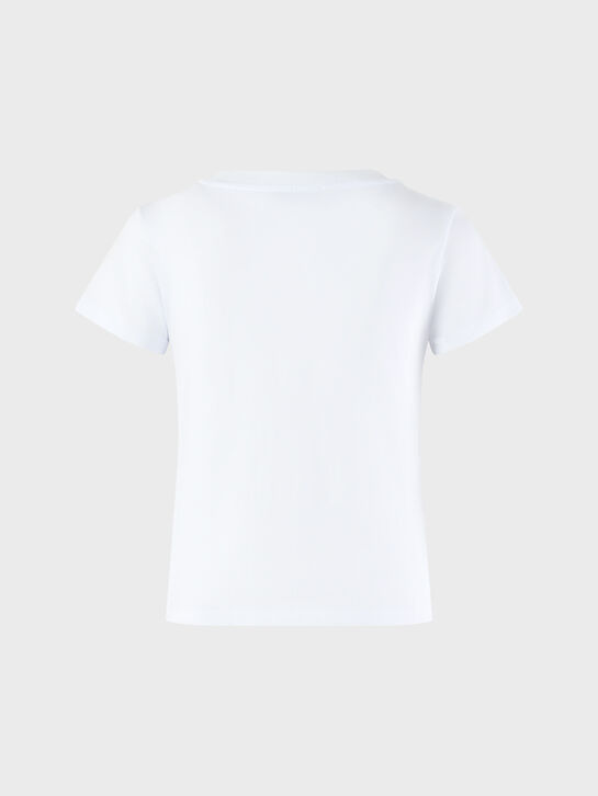 Футболка с принтом Hollywood, белая Patrizia Pepe | Фото 3