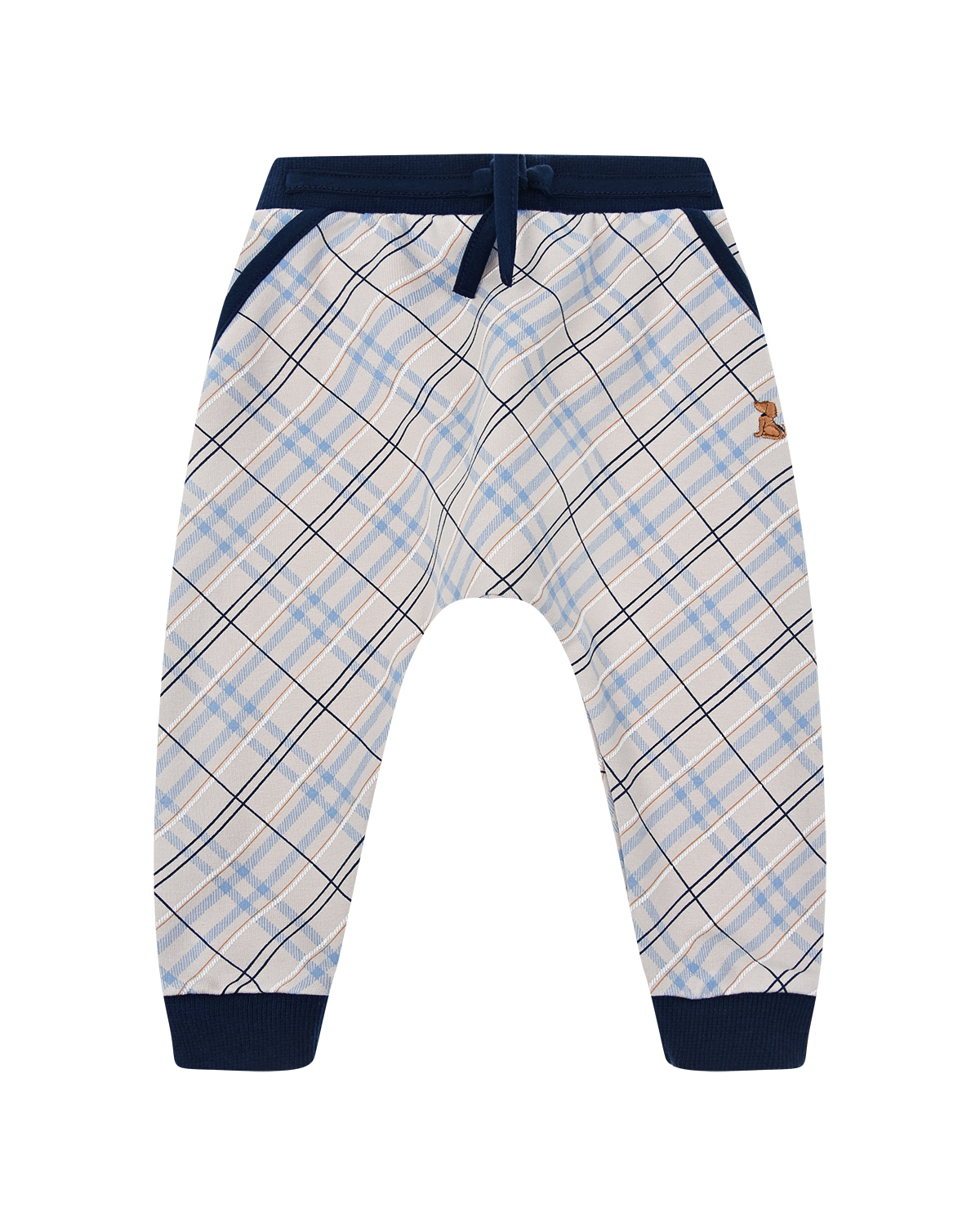 

Спортивные брюки в клетку Sanetta fiftyseven, Бежевый, Спортивные брюки в клетку Sanetta fiftyseven