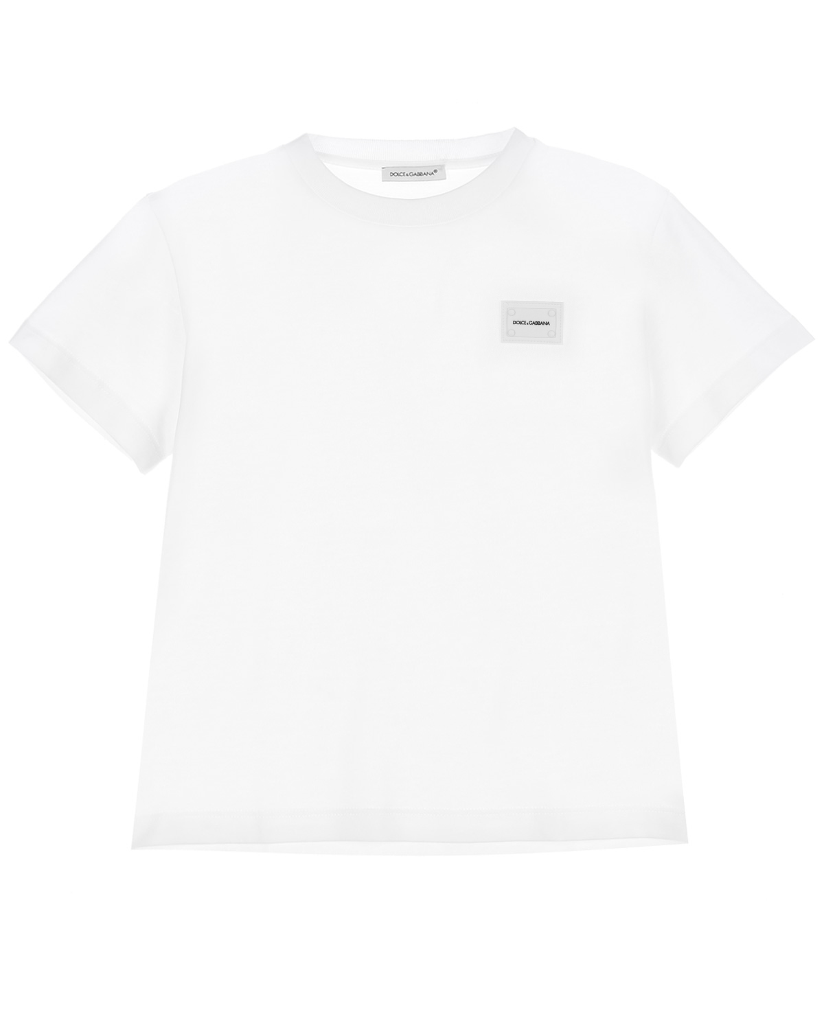 Базовая белая футболка Dolce&Gabbana детская - фото 1