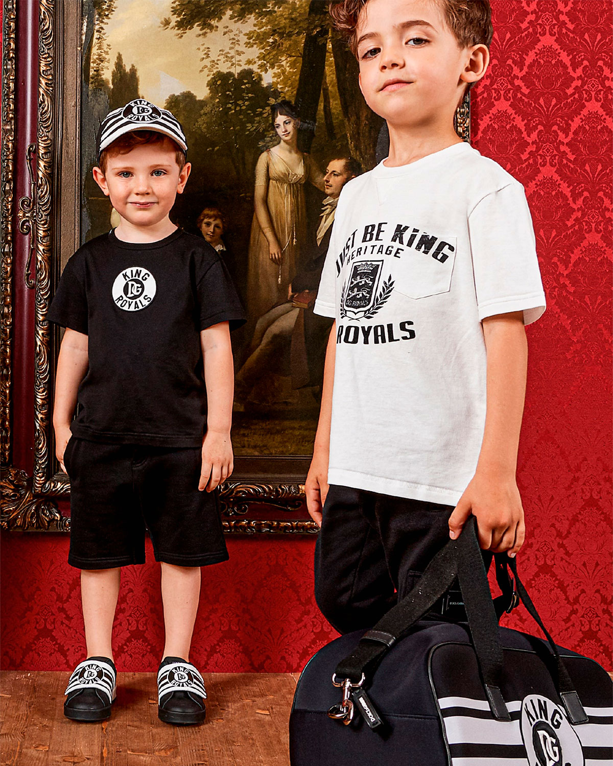 Черные хлопковые шорты Dolce&Gabbana детские - фото 2