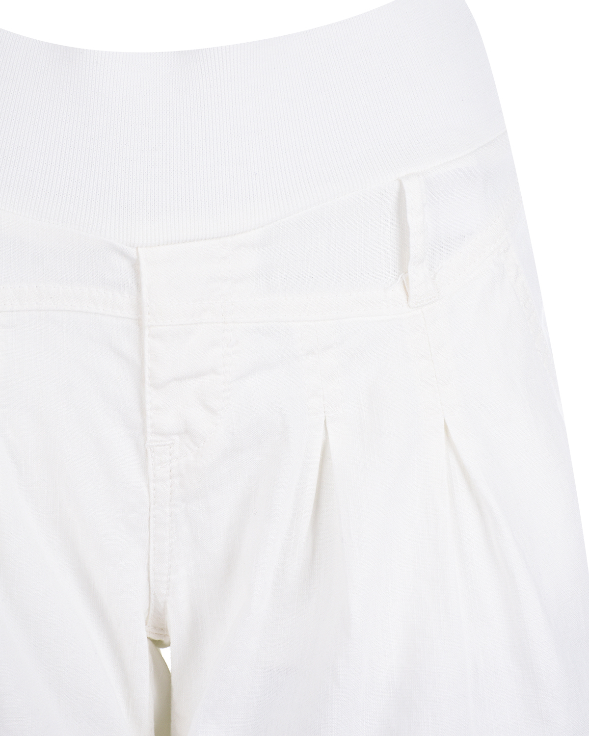 Белые шорты для беременных с эластичным поясом Pietro Brunelli - фото 6