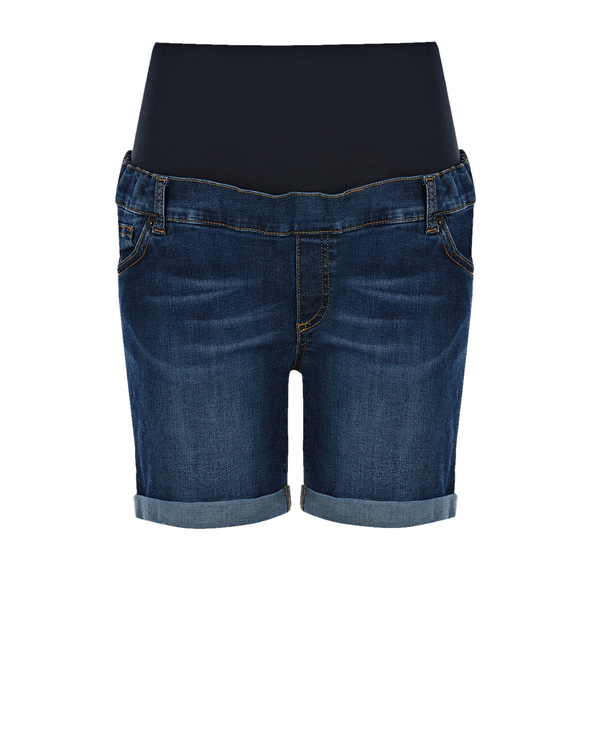 Джинсовые шорты для беременных Attesa, размер 40, цвет синий - фото 1