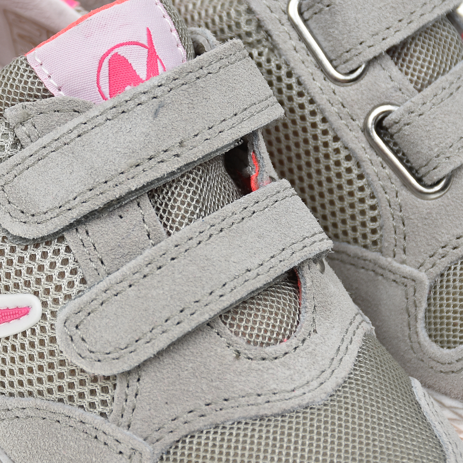 Серые кроссовки с розовым логотипом Naturino детские, размер 27, цвет серый - фото 6