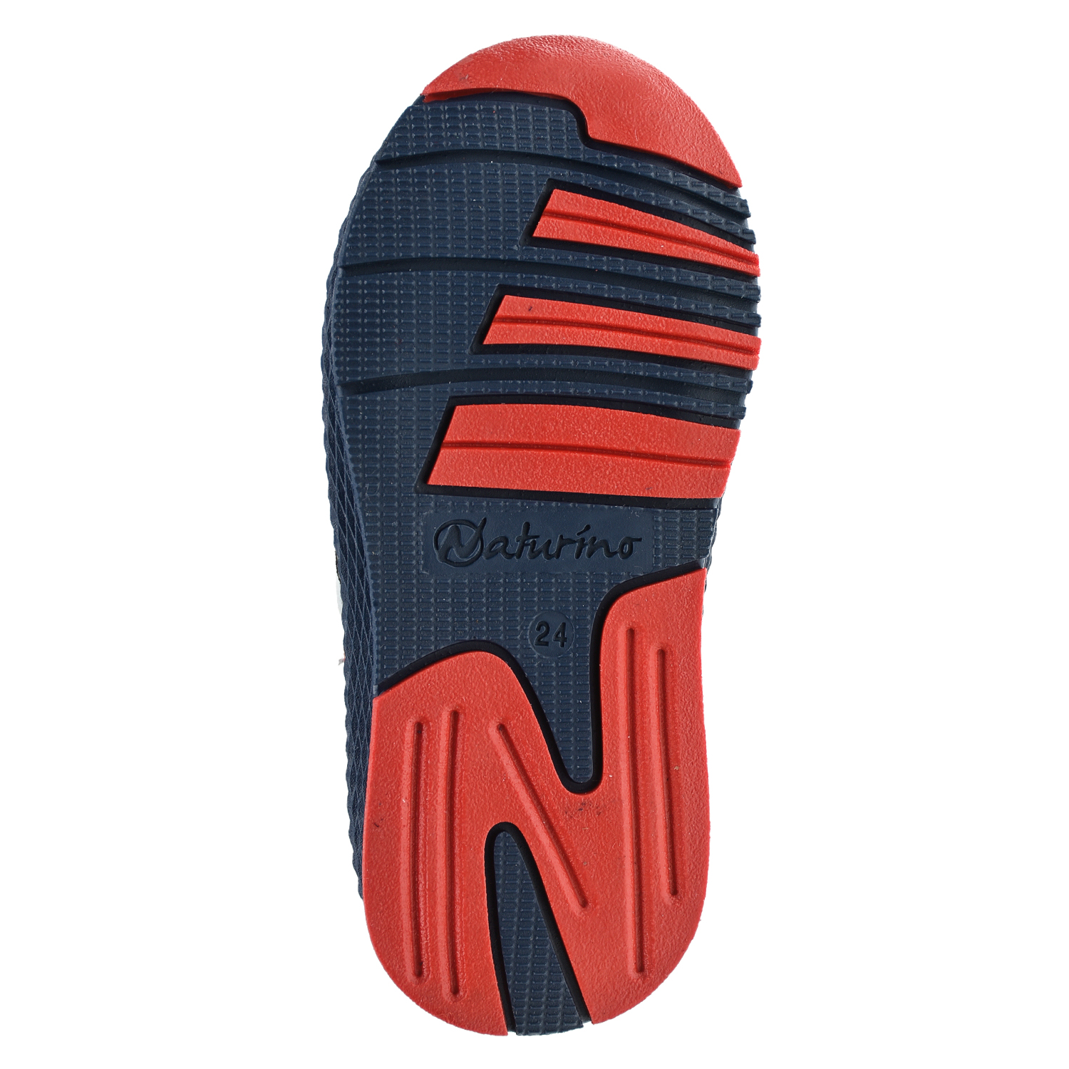Темно-синие кроссовки с красным логотипом Naturino детское, размер 24, цвет синий - фото 5