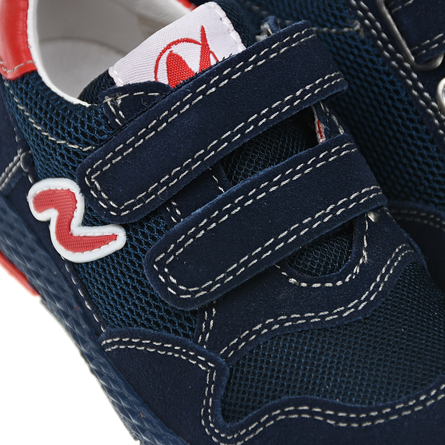 Темно-синие кроссовки с красным логотипом Naturino детское, размер 24, цвет синий - фото 6