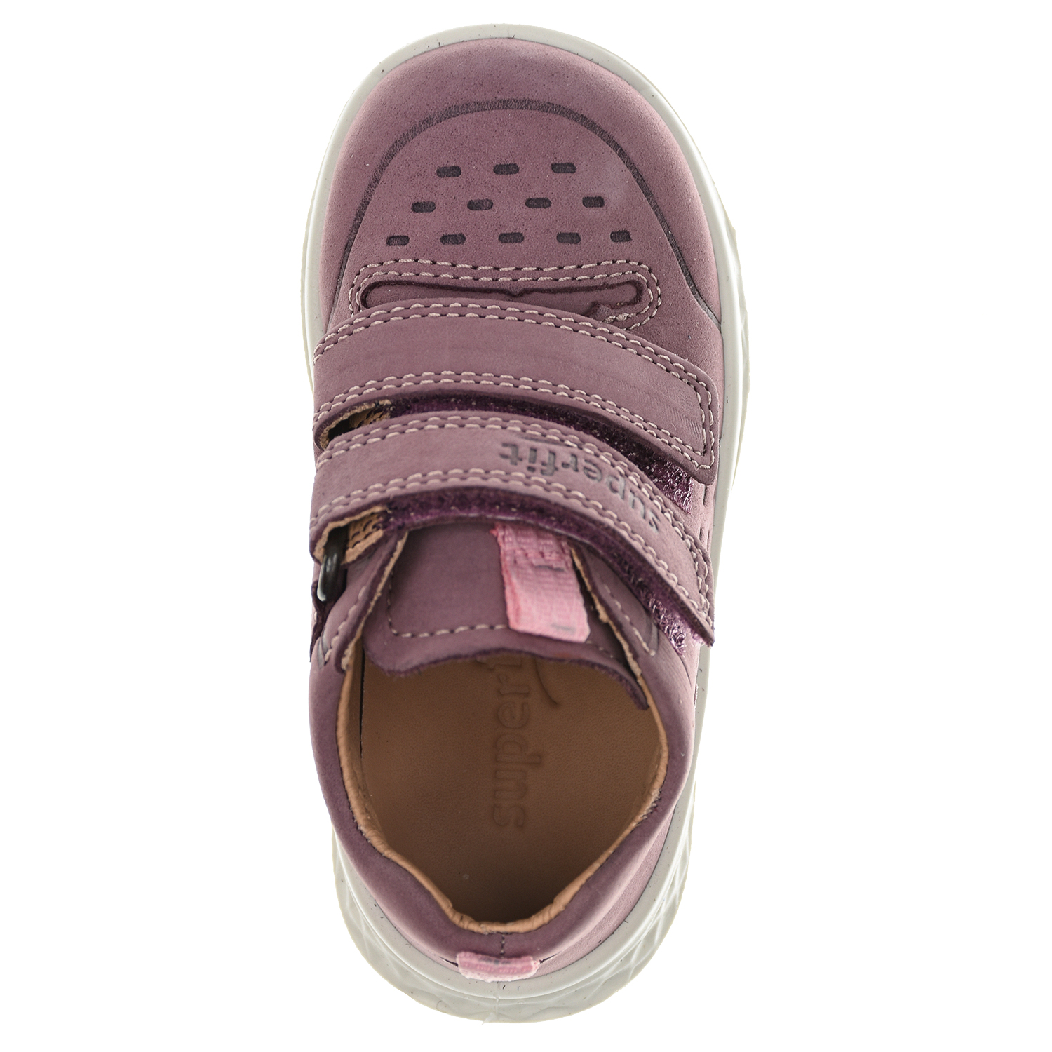 Розовые кроссовки на липучках SUPERFIT детские, размер 20, цвет розовый - фото 4