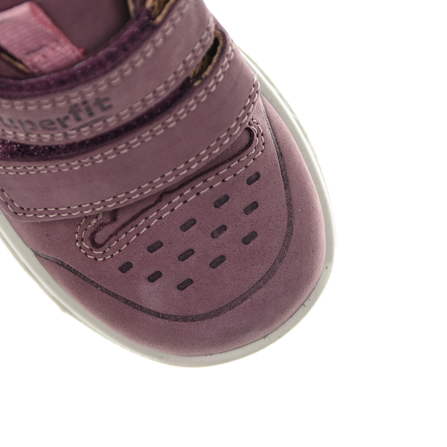 Розовые кроссовки на липучках SUPERFIT детские, размер 20, цвет розовый - фото 6