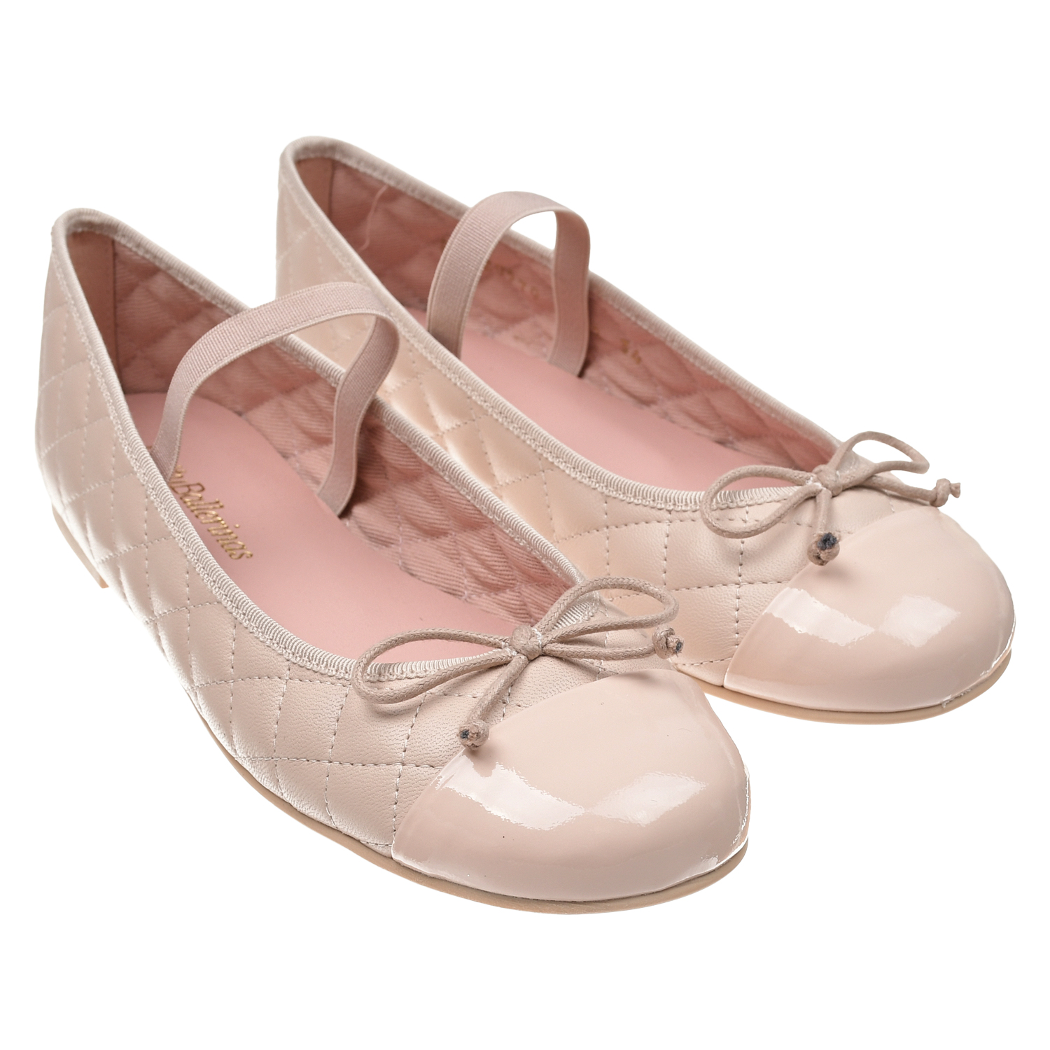 Пудровые туфли со стеганой отделкой Pretty Ballerinas белые кожаные туфли на каблуке pretty ballerinas