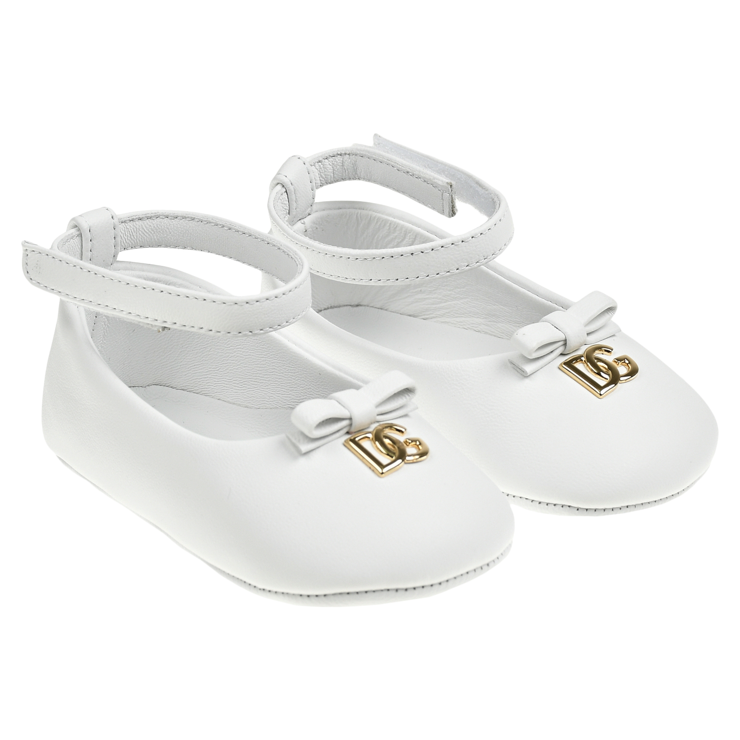Туфли-пинетки, белые Dolce&Gabbana